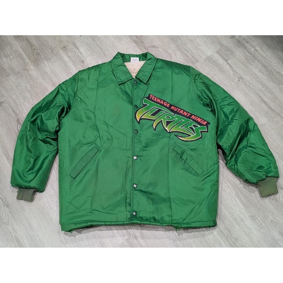 Birdie by Richard A. Leslie Other - Vintage Teenage Mutant Ninja Turtles Jacket Mens Large Green Turtle Power 80s